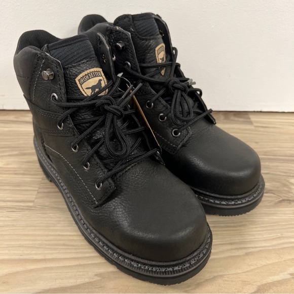 Red Wing Irish Setter Kittson 6" STEEL TOE Black Work Boots Men 7D 83664 NWOB - Picture 3 of 6